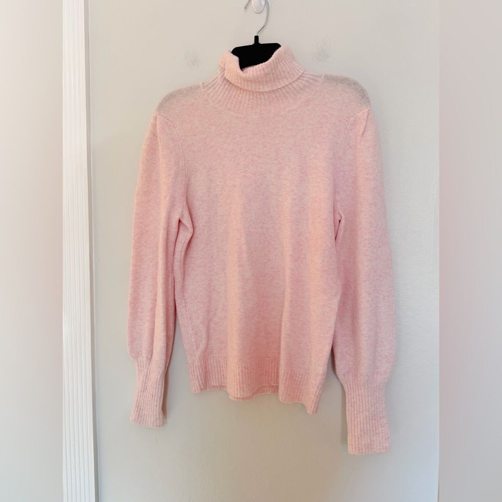 J. Crew Light Pink Turtleneck Sweater - Size Small